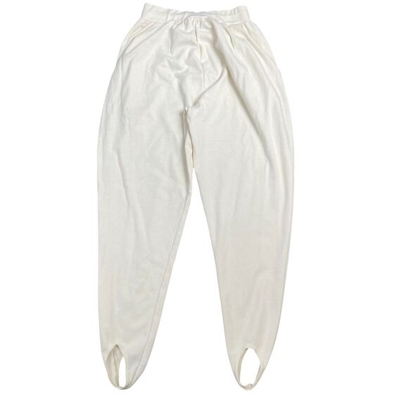 VTG 80s Harem High Waist Stirrup Pants Sz M Stretch Pleated Pockets Riding Pant - Picture 7 of 7